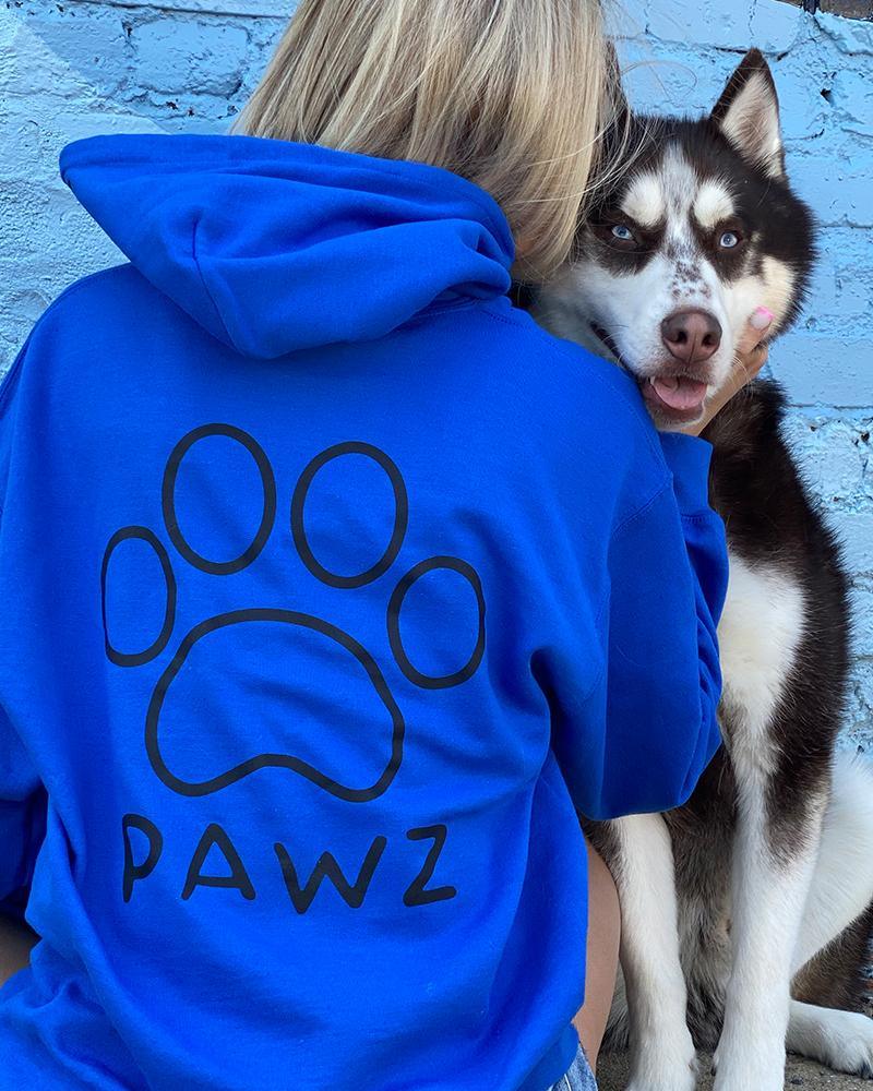 Pawz Black Classic College Hoodie - Pawz