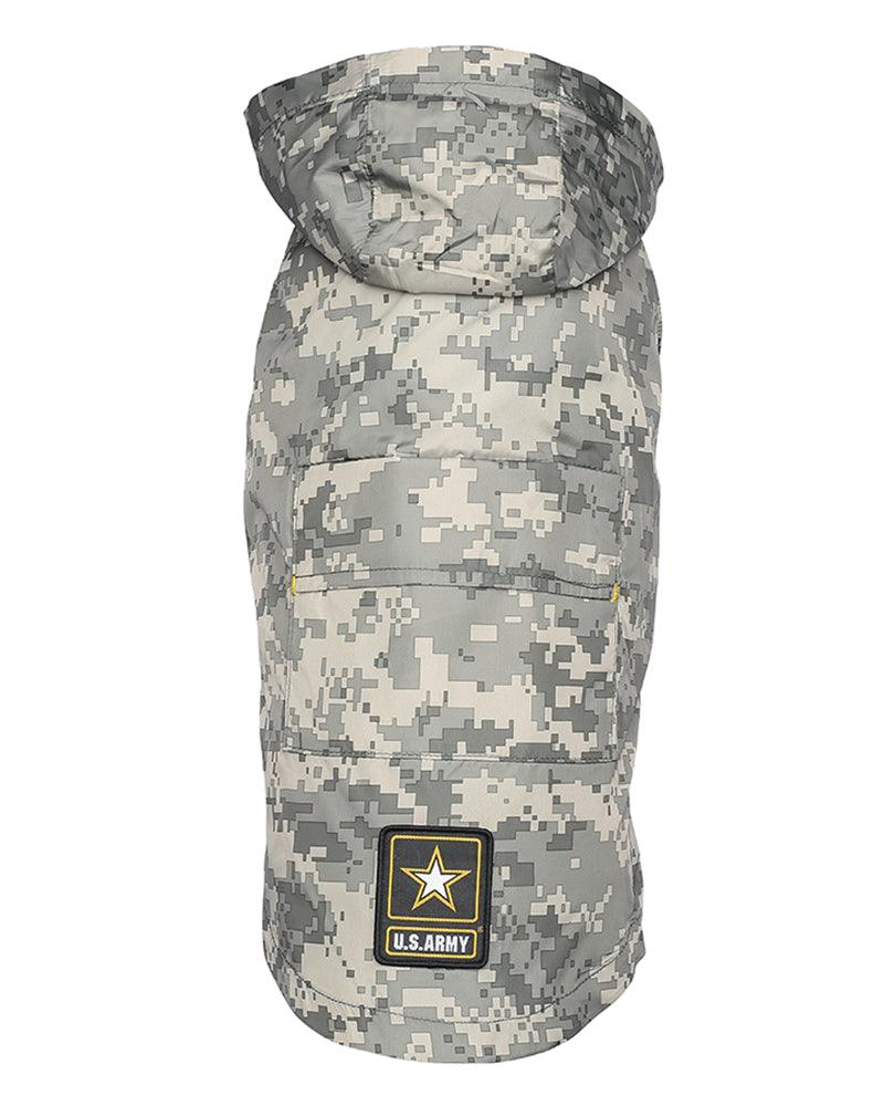 U.S. ARMY PACKABLE DOG RAINCOAT - Pawz