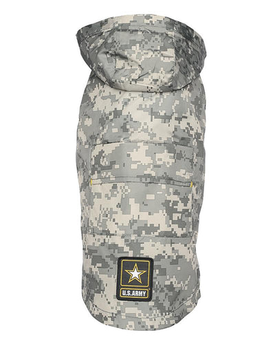 U.S. ARMY PACKABLE DOG RAINCOAT - Pawz