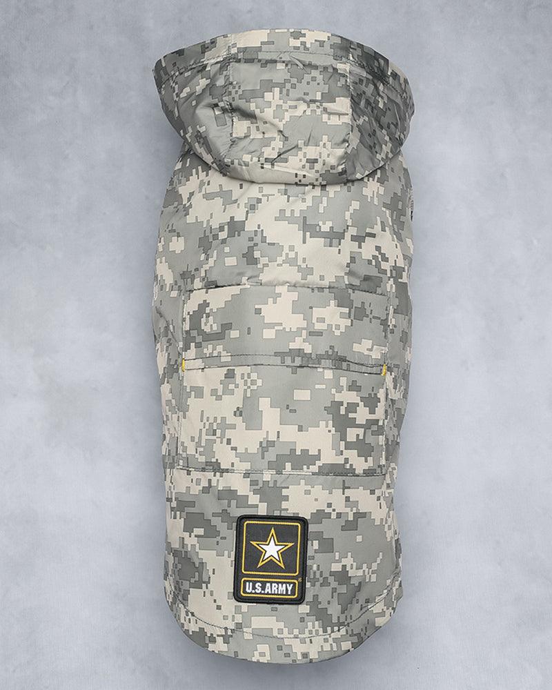 U.S. ARMY PACKABLE DOG RAINCOAT - Pawz