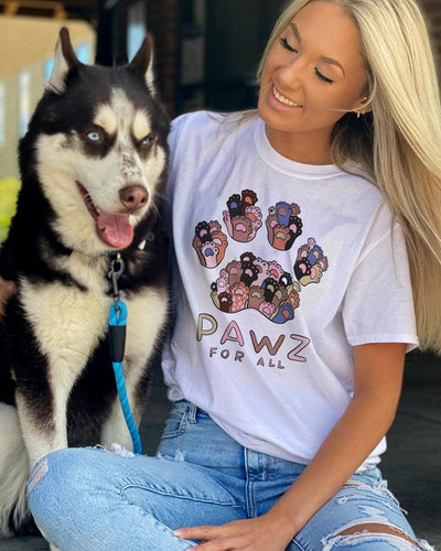 Pawz for All White Tee - Pawz