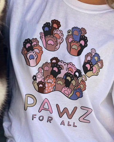 Pawz for All White Tee - Pawz
